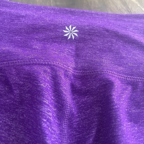 Athleta Leggings Purple Heathered Small - Picture 3 of 5